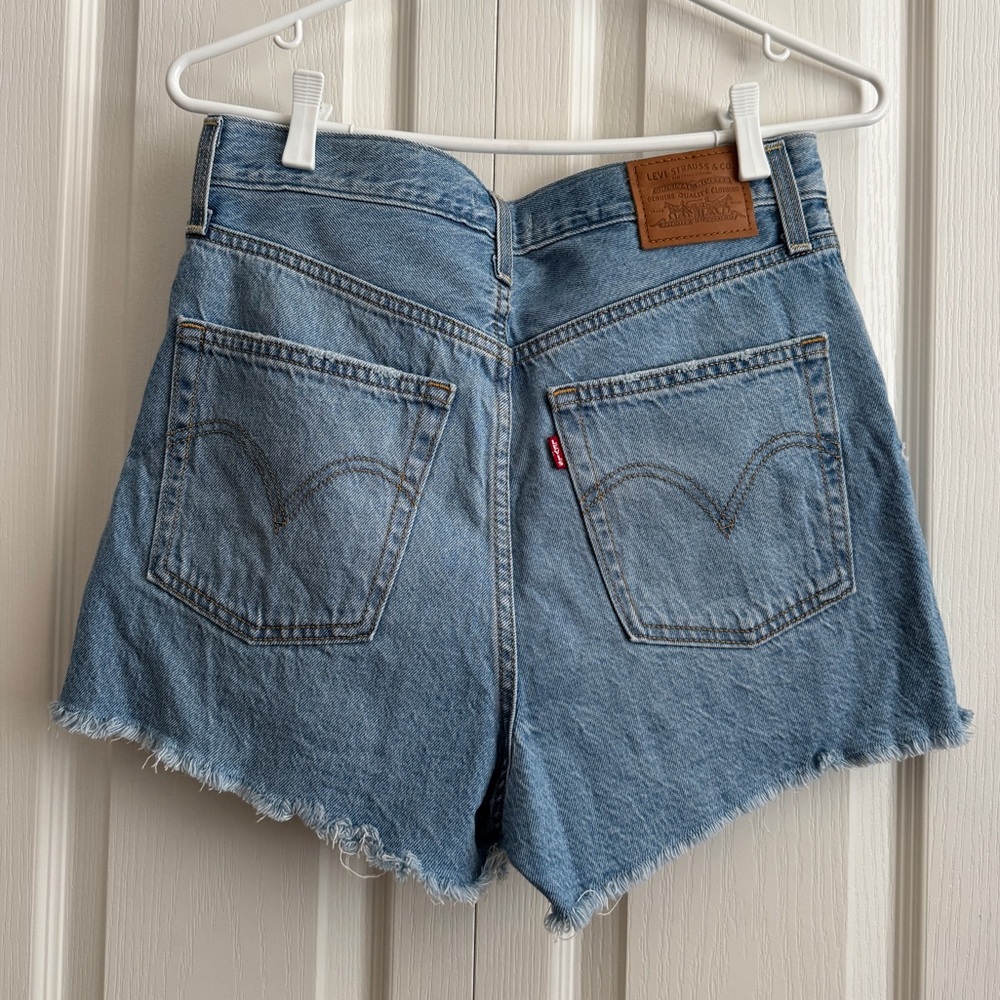 Levi's Light Blue Denim Cutoff Jean Shorts